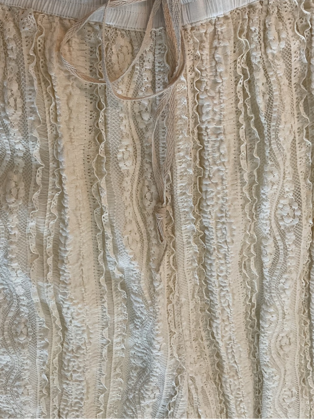 Boho Lace Wide-Leg Pants - Cream - Picture 4 of 4
